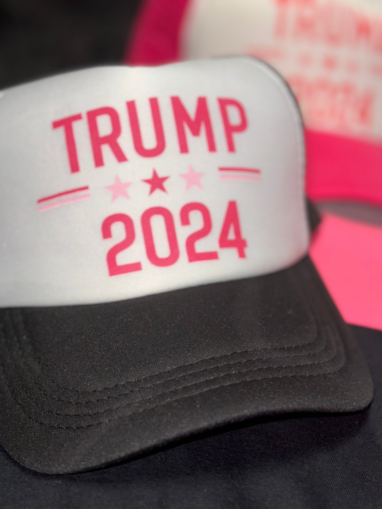 Pink Trump 2024 hat