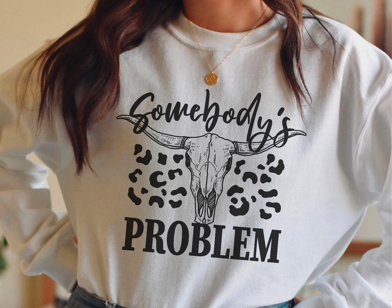 Somebody’s Problem Crewneck Sweater