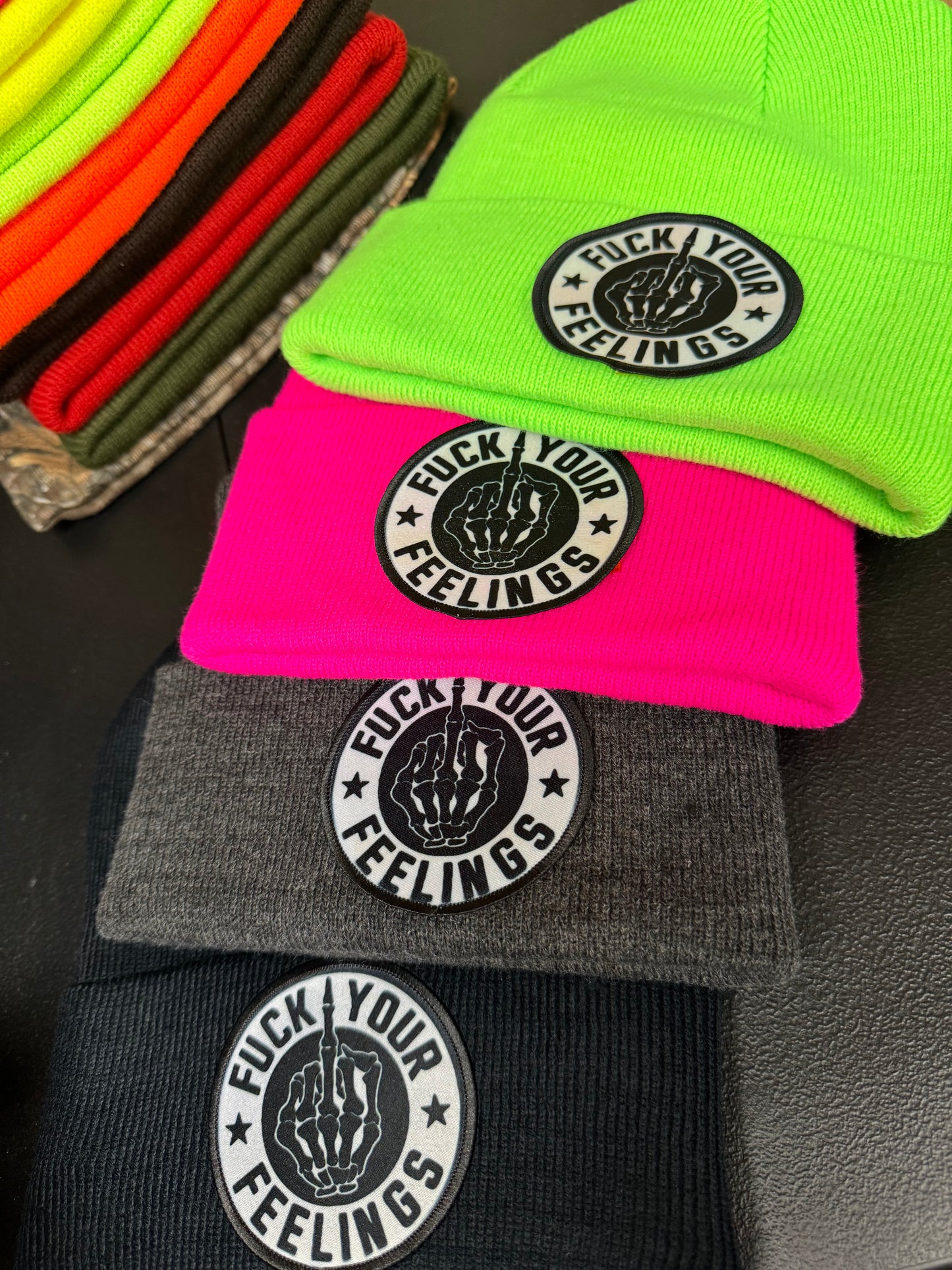 F your feelings beanie