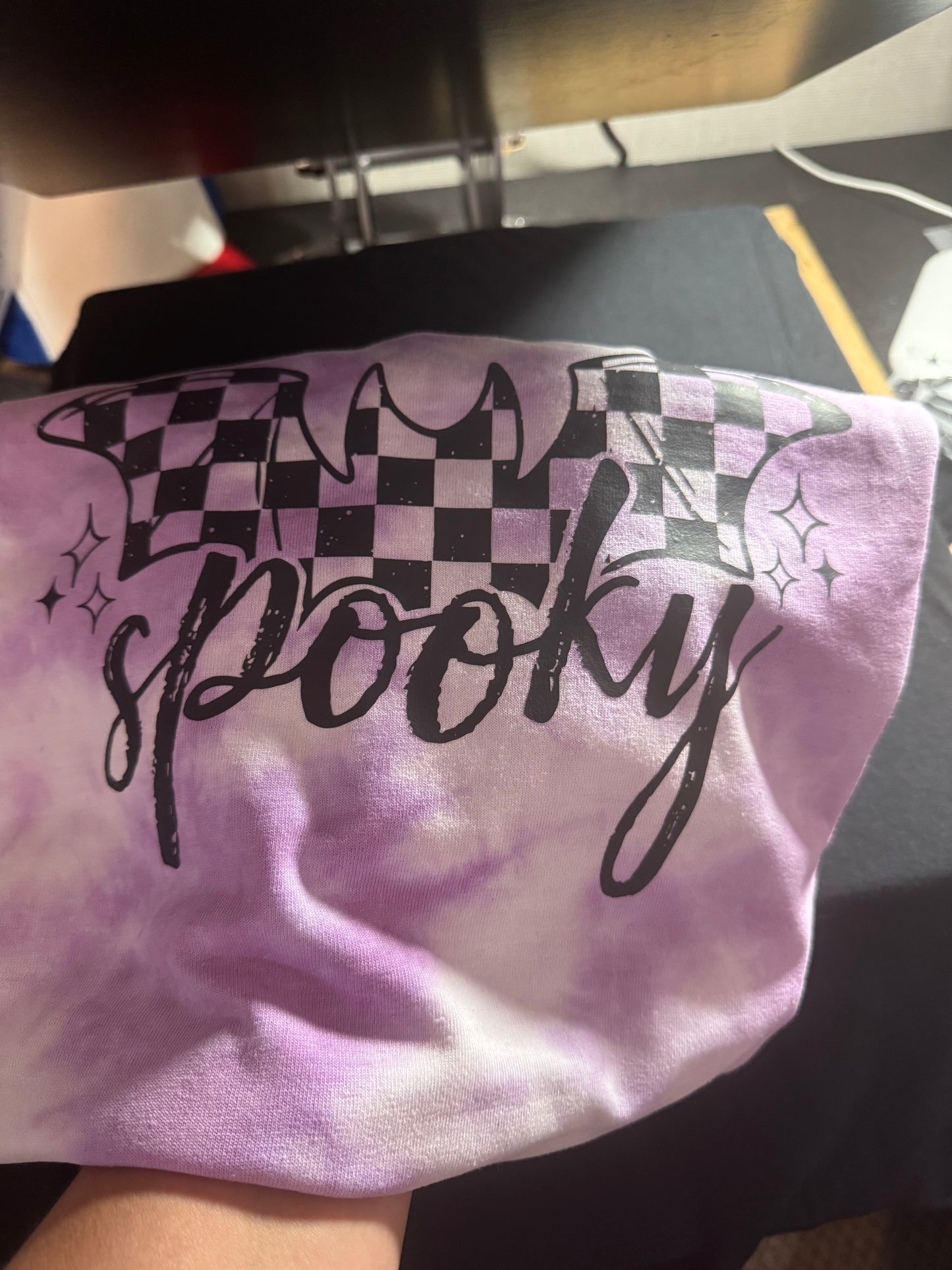 Spooky Purple TieDyed Tshirt