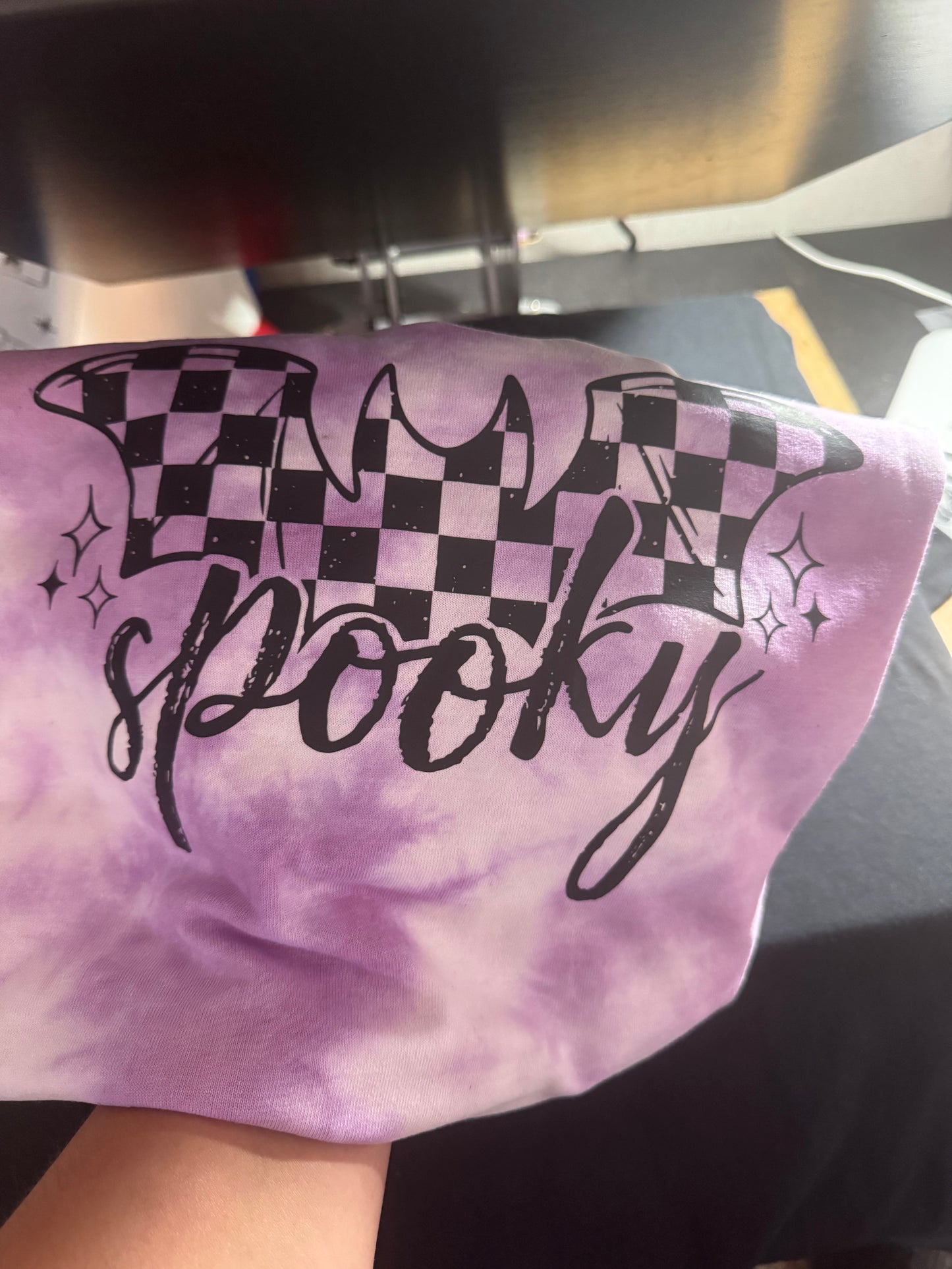 Spooky Purple TieDyed Tshirt