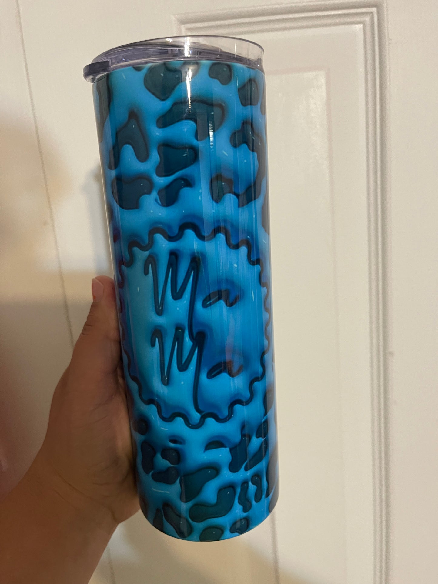 3D 20oz blue mama tumbler
