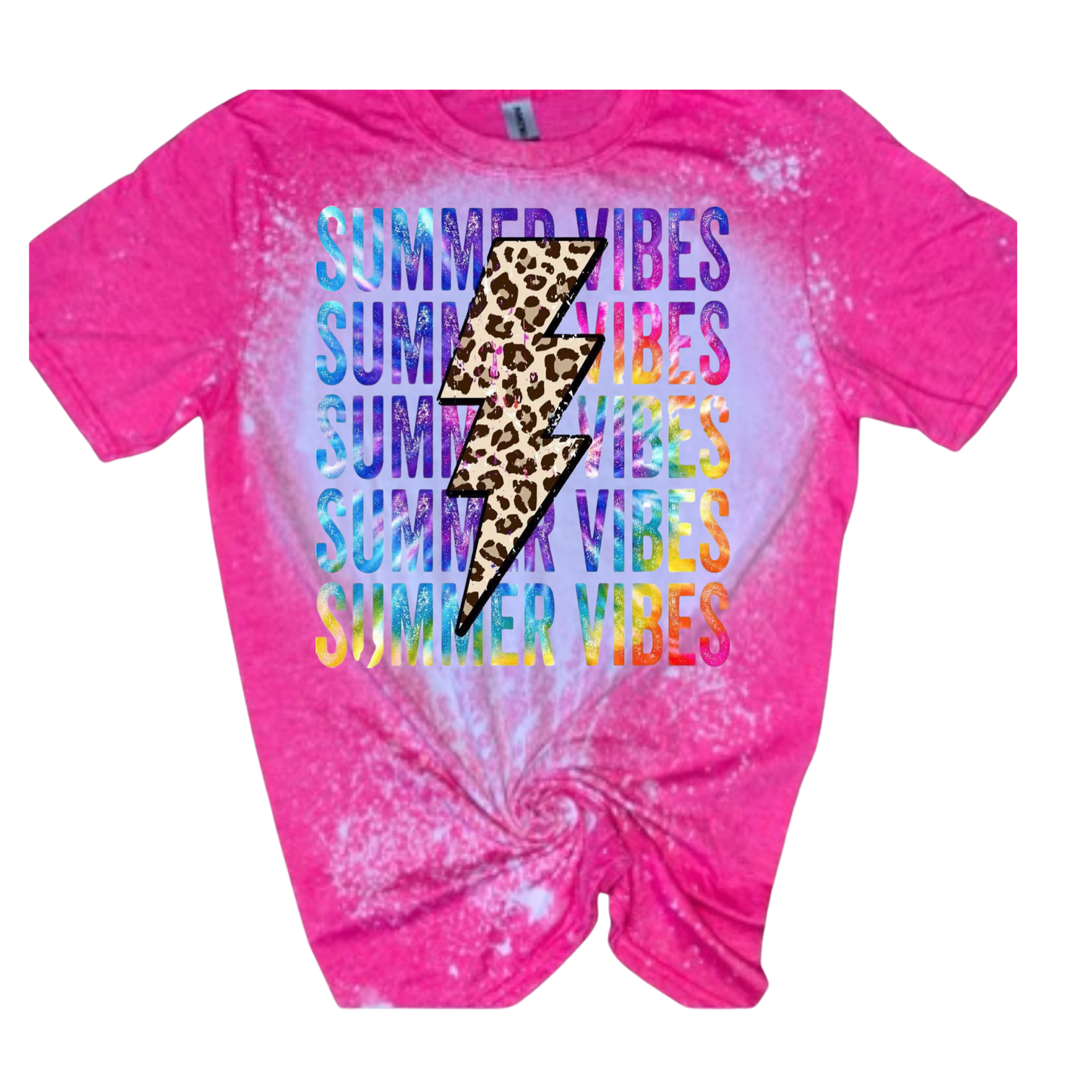 Summer Vibes Bleached Tee