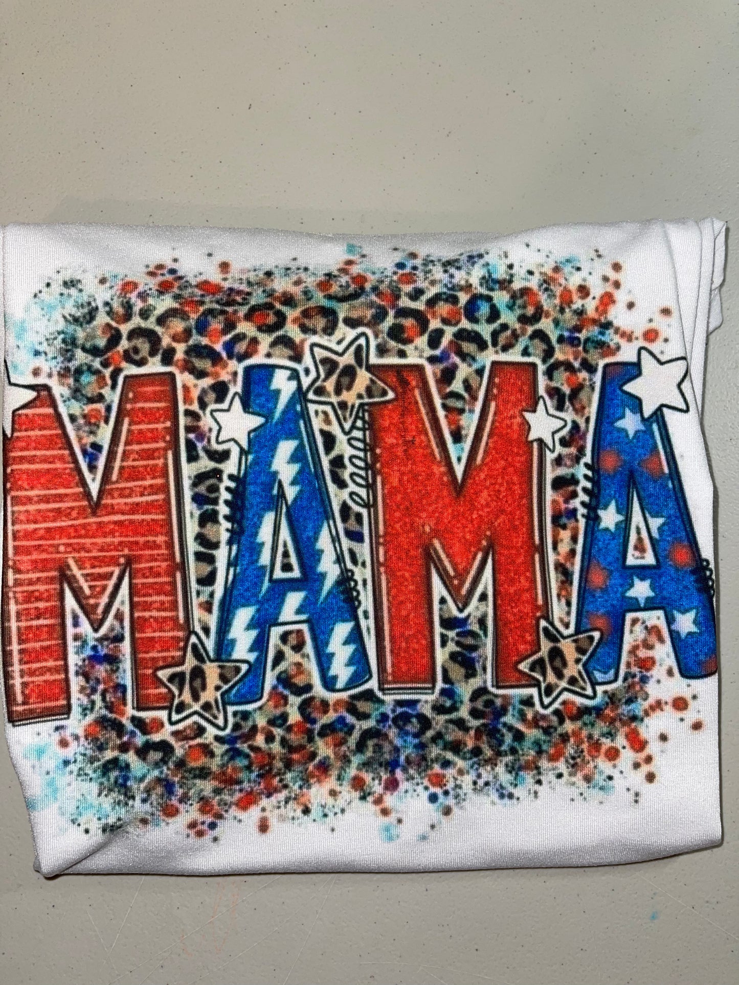 Mama 4th of July tee