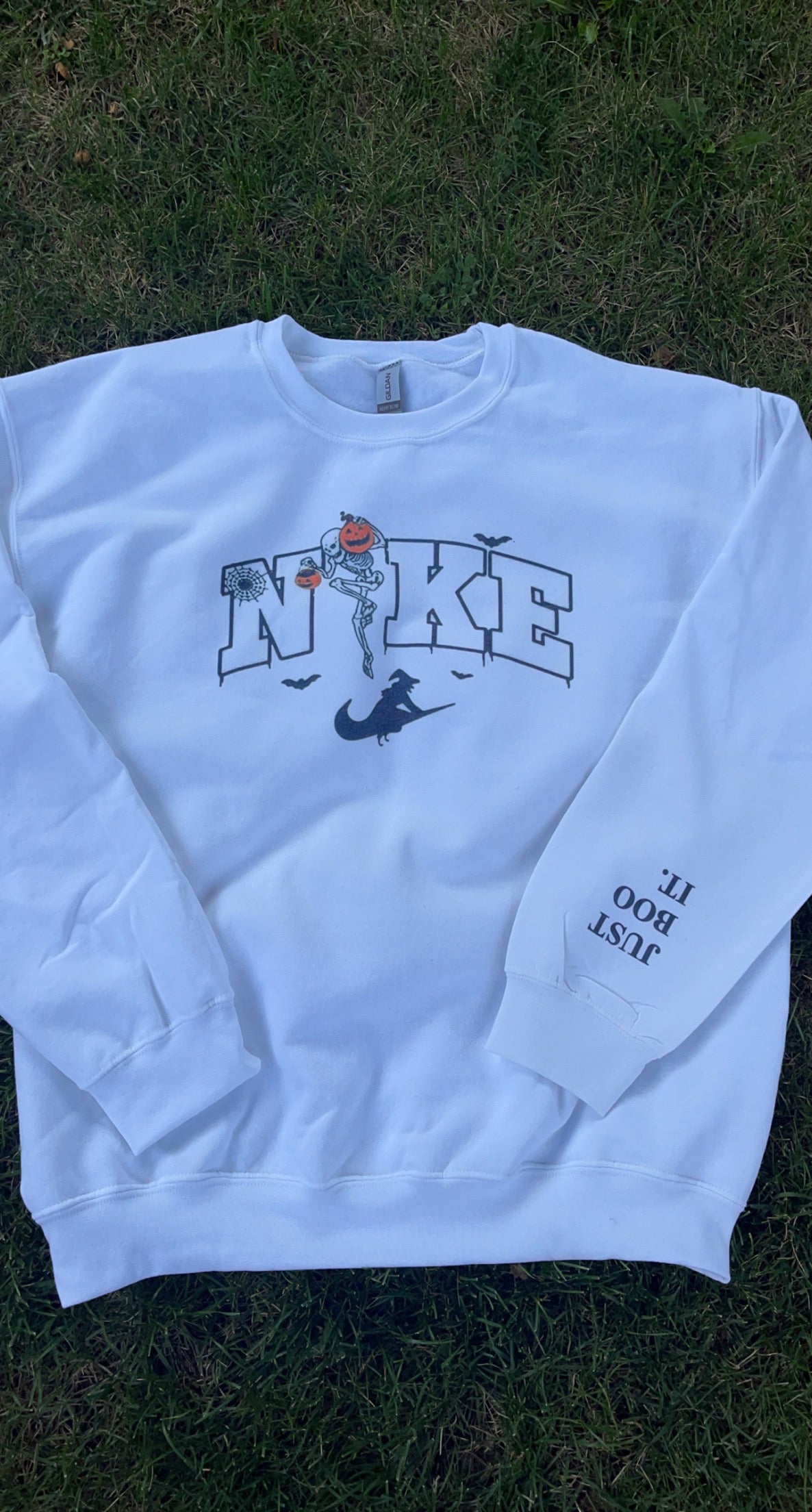 Nike inspired Halloween Crewneck sweater