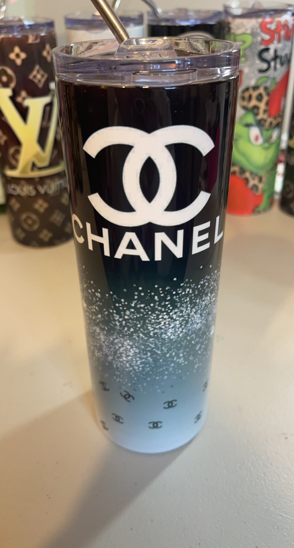 Chanel Inspired 20oz Tumbler