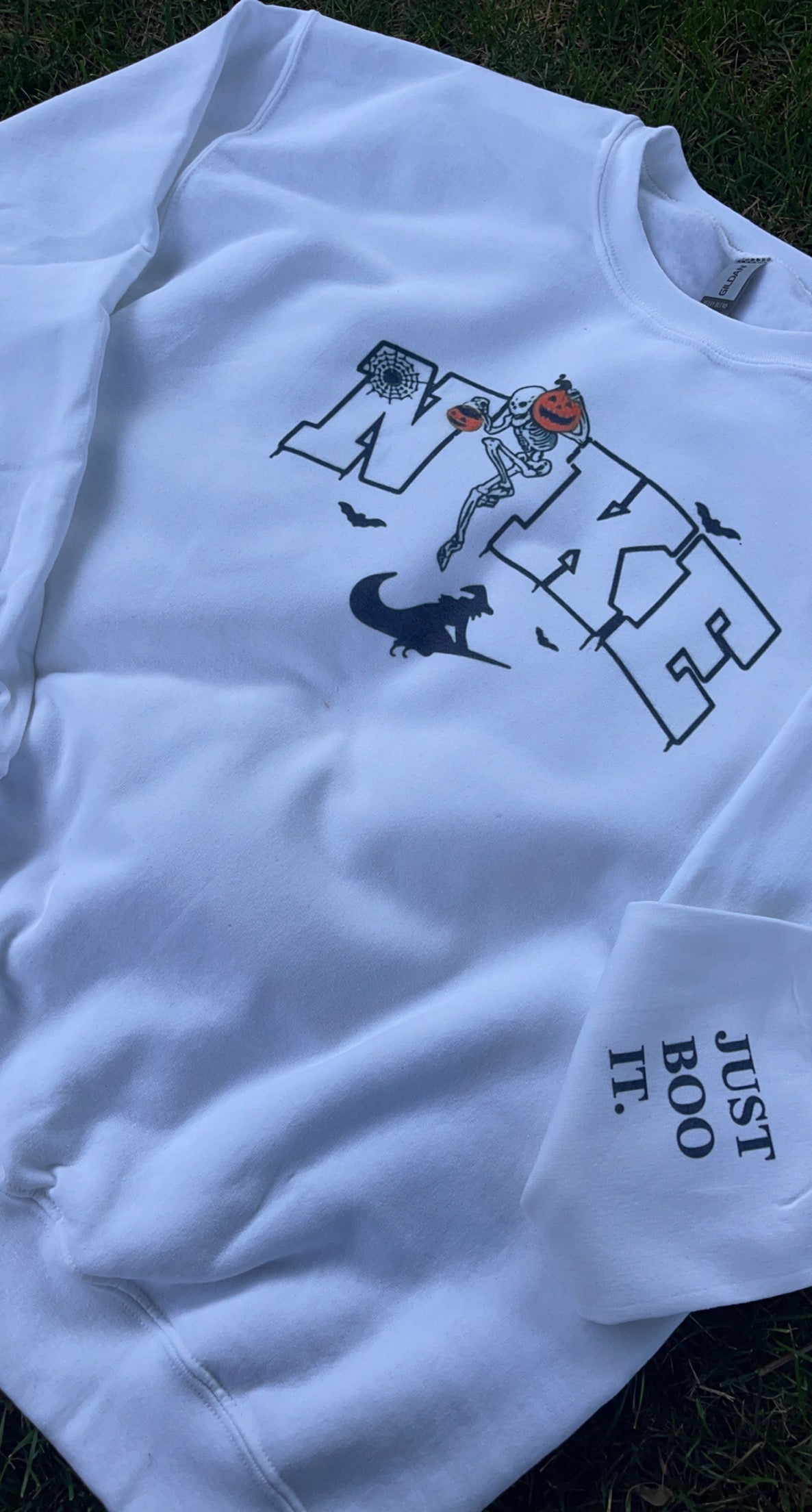 Nike inspired Halloween Crewneck sweater