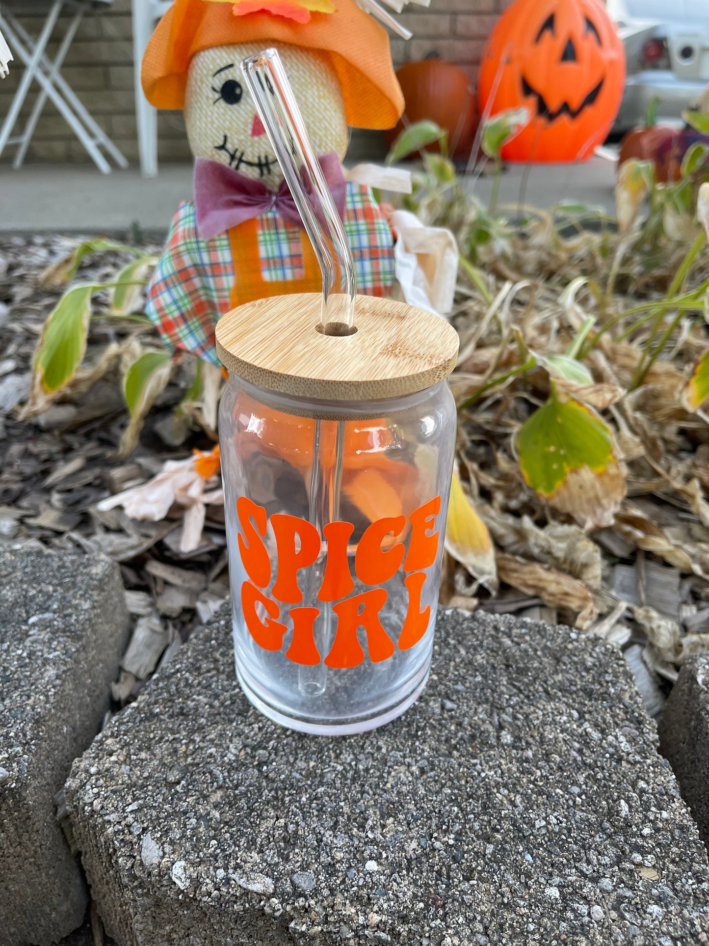 Spice girl glass cup 🧡