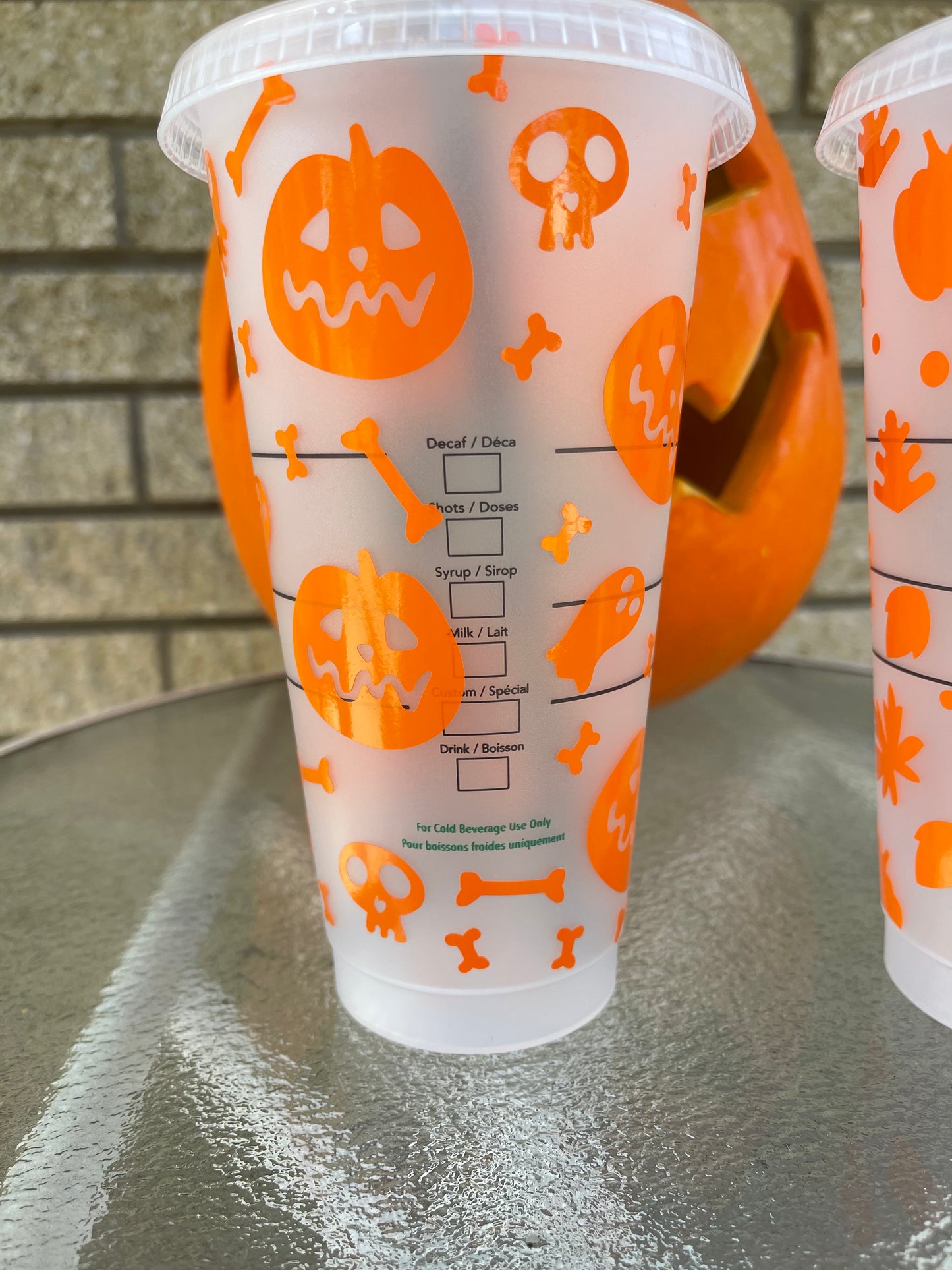 Starbucks pumpkin reusable gold cup 🎃