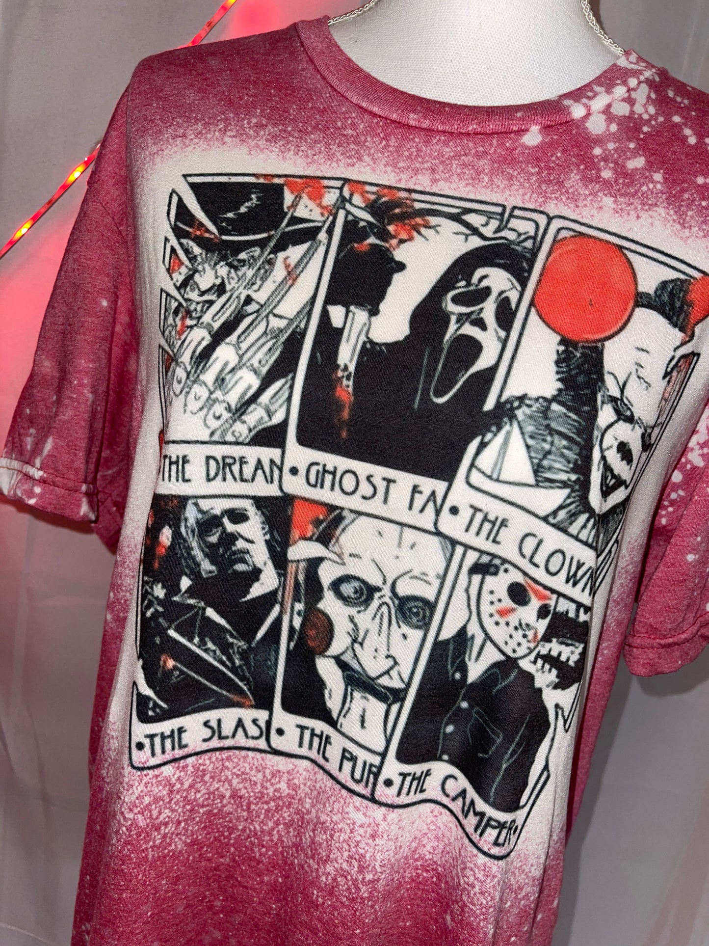 Horror tarot cards bleached tee ❤️
