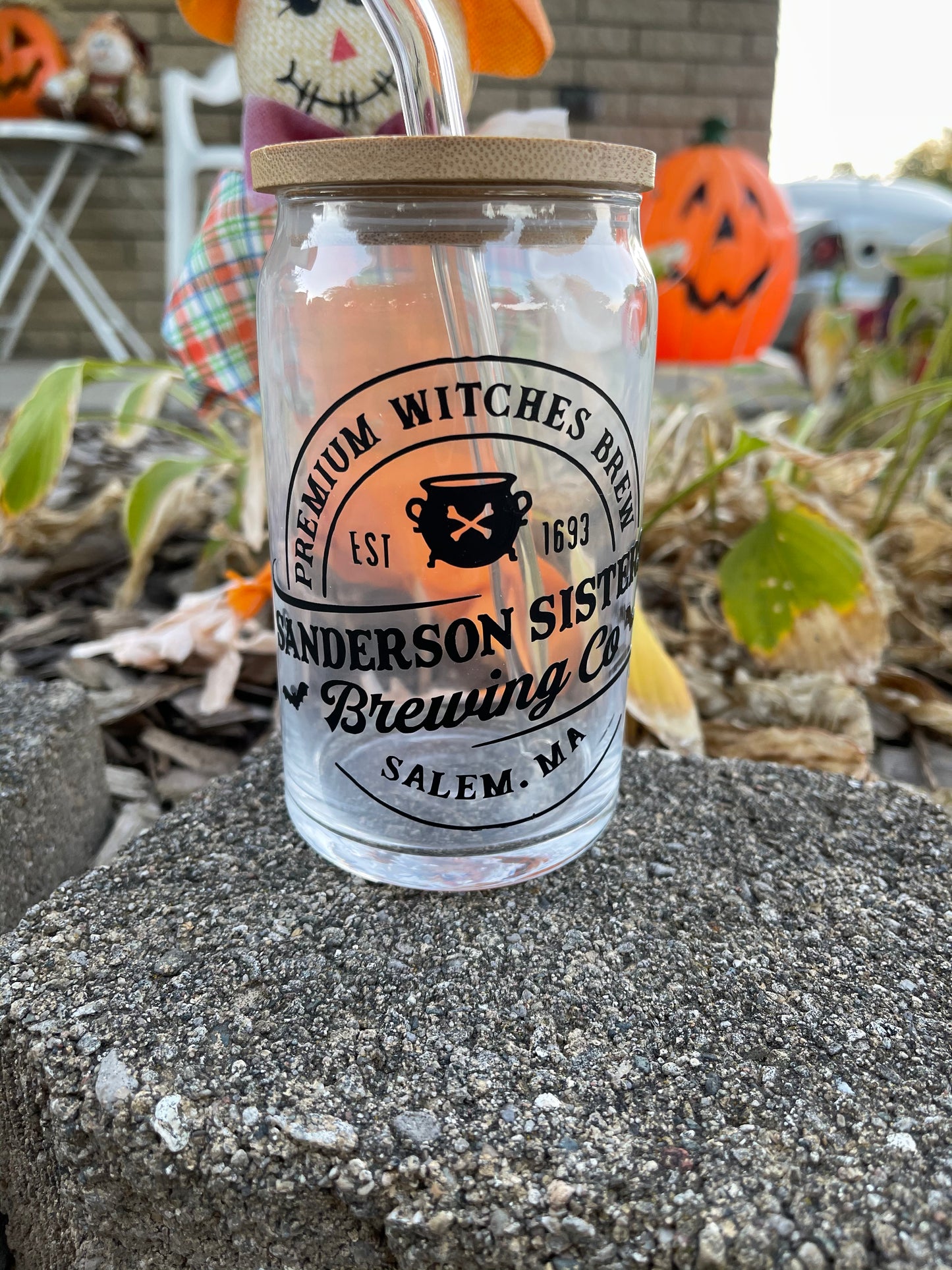 Premium Witches Brew Glass Cup 🖤