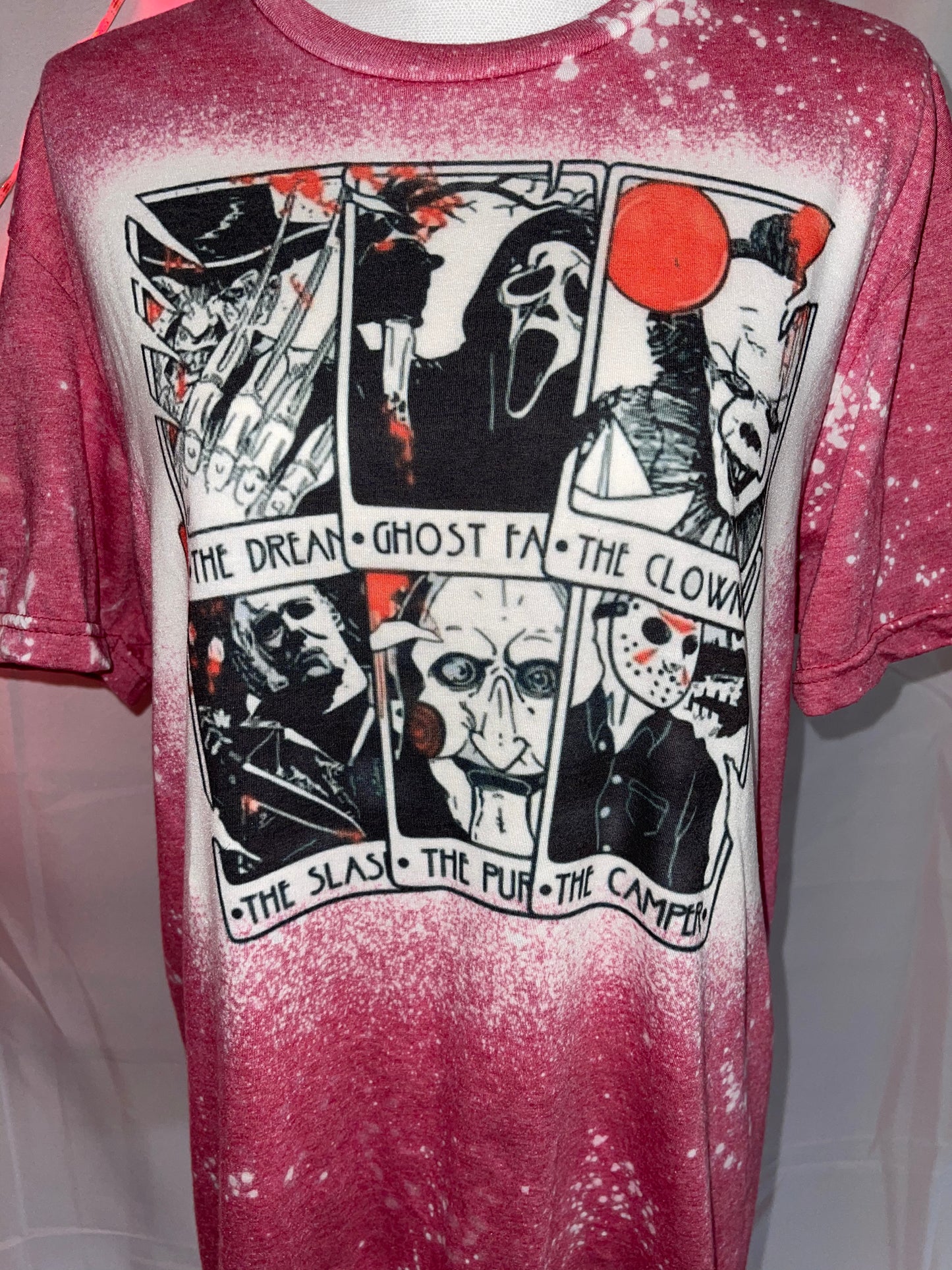 Horror tarot cards bleached tee ❤️