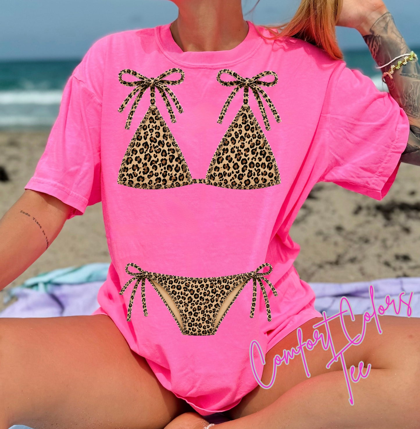 Cheetah Bikini Coverup Tshirt
