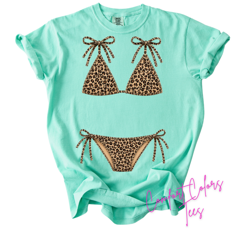 Cheetah Bikini Coverup Tshirt