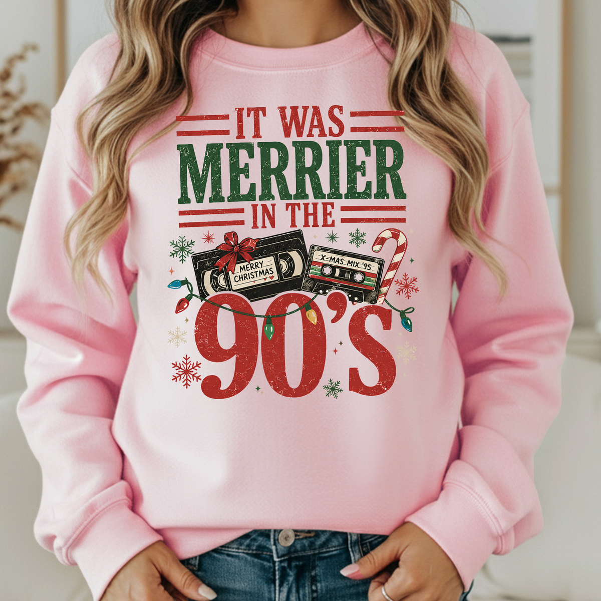 It was Merrier in the 90s Sweatshirt