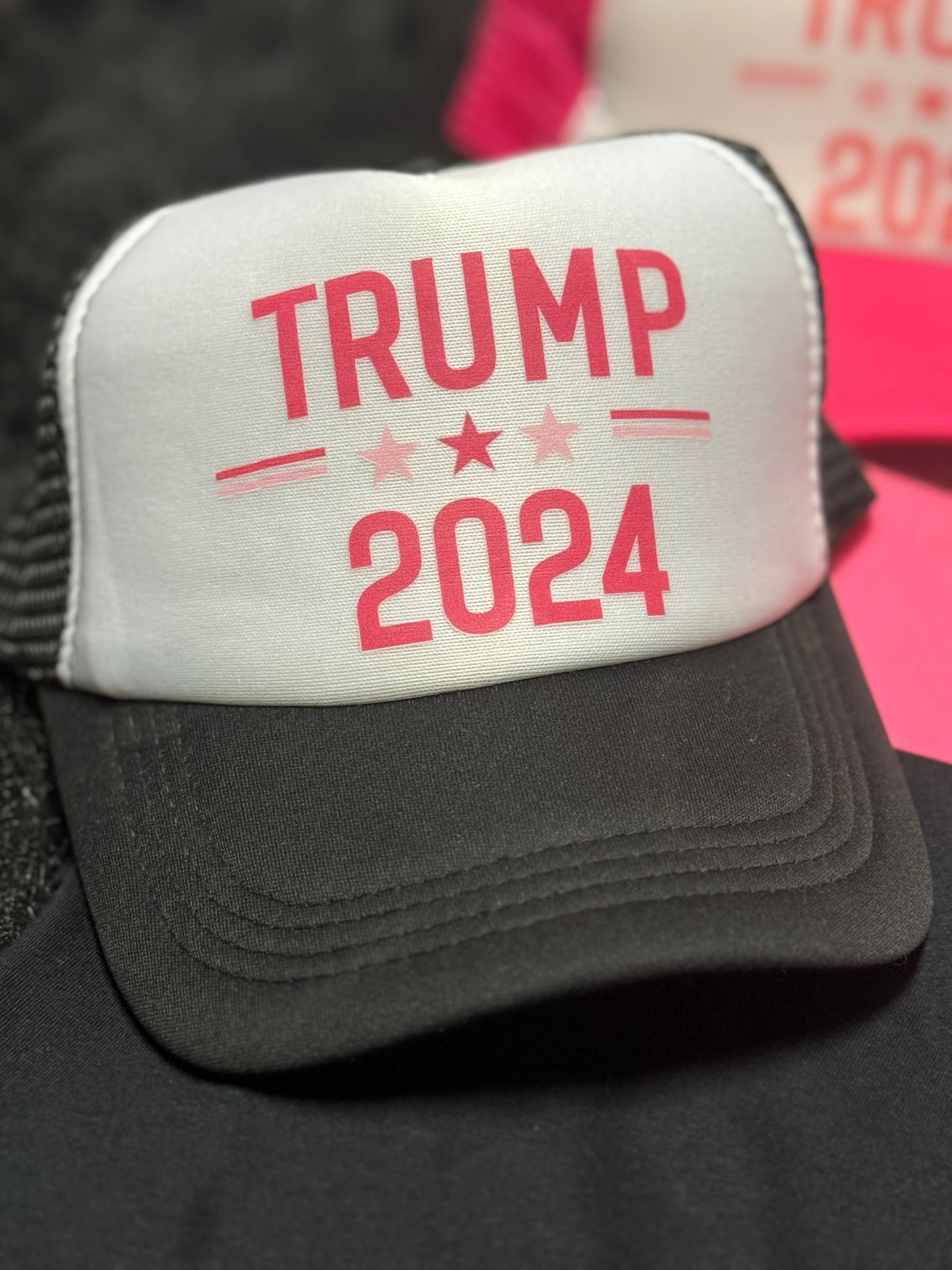 Pink Trump 2024 hat