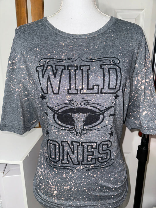 Wild ones bleached tee