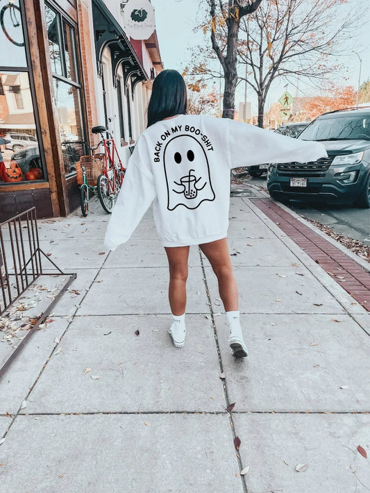 Back on My Booshit Crewneck Sweater
